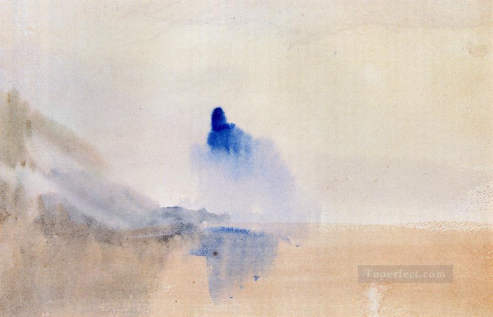 Study Of A Castle By A Lake Romantic Joseph Mallord William Turner watercolor Oil Paintings